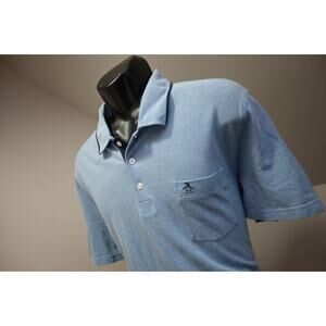 Penguin Munsingwear Golf Polo Heritage Slim Fit Blue Short Sleeve Mens Size XL